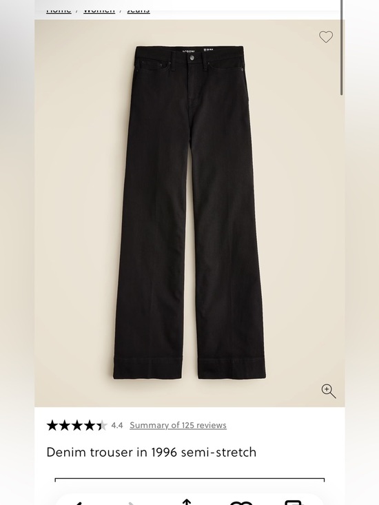 J. Crew Denim - JCrew black denim trouser. Size 28